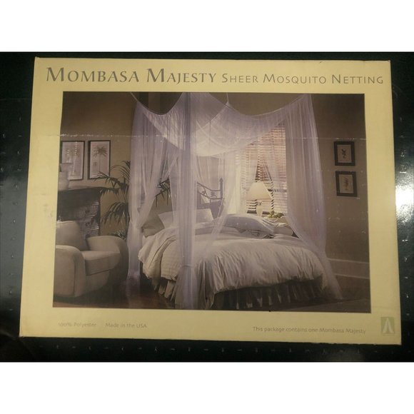 Mombasa USA Bedding Mombasa Majesty Sheer Mosquito Netting Ivory